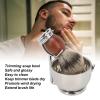 4 in 1 Men's Shaving Set, Shaving Brush and Bowl Shaving Brush Set, Men's Old Fashioned Razors Set Beard Care Set, Beard Brush Beard Trimmer Trimming Soap Bowl Beard Trimmer Stand view 3