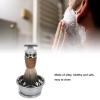 5 Pcs Shaving Brush and Bowl Set, Wood Handle Badger Shaving Brush with Goat Milk Shaving Soap Shaving Mug, Beard Brush Razors with Stainless Steel Shaving Stand, Gifts for Men view 3