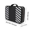 Barber Travel Case for Hair Clippers, Portable Hair Tools Organizer for Grooming Kit Hair Cutting Scissor Box, Large Capacity Hairdressing Tool Storage Bag, Hair Styling Makeup Pet Grooming Organizer view 3