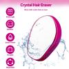 Hoelg Crystal Hair Eraser for Women and Men, Reusable Hair Removal Device, Painless Exfoliation Hair Removal Tool for Back Arms Legs(Rose) view 2