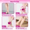 Hoelg Crystal Hair Eraser for Women and Men, Reusable Hair Removal Device, Painless Exfoliation Hair Removal Tool for Back Arms Legs(Rose) view 4