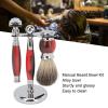 5 in 1 Shaving Brush and Bowl Shaving Brush Set, Men's Old Fashioned Razors Set, Beard Brush Manual Beard Trimmer Trimming Soap Bowl Trimmer Stand Trimming Soap view 2