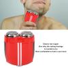 Electric Shaver, Portable Beard Trimmer Electric Shaver Full Body Waterproof Facial Shaving Portable Mens Travel Facial Hair Groomer, USB Rechargeable Electric Razors, Portable and Convenient view 2