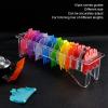 10 PCS Hair Clipper Guards, 1/16" to 1" Professional Color Coded Clipper Guards Set Compatible with Most Wahl Clippers with Organizer, Clipper Guides Replacement view 2