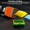 10 PCS Hair Clipper Guards, 1/16" to 1" Professional Color Coded Clipper Guards Set Compatible with Most Wahl Clippers with Organizer, Clipper Guides Replacement view 4