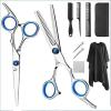10 PCS Hair Cutting Scissors Kits, Hairdressing Haircutting Bangs Thinning Hairdressing Tools Set, Profesional Barber Supplies Trimming Scissors for Men Women for Barber Shop Salon Home view 1