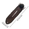 IMSFQFWL 2PCS Hand Embroidered Flowers Deft Bun, Lazy Hair Curler Bun Clips Fashion Flower Butterfly Hair Bun air Twister (2 PCS Brown 04) view 4
