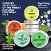 Aromatherapy Shower Steamers Gift Set for Women & Men  Green Tea, Jasmine, Lemongrass, Citrus  Essential Oil Vapor Shower Tablets, Individually Wrapped Shower Melts, Spa Gifts for Christmas view 2