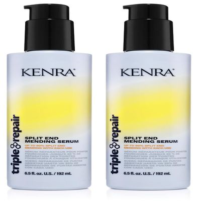Kenra Triple Repair Split End Mending Serum | Up to 90% Split End Mending with Each Use | Targets & Repairs Weak or Broken Bonds | Split Ends | Damaged Hair | Bond Builder | 6.5 fl. oz. (2-Pack)