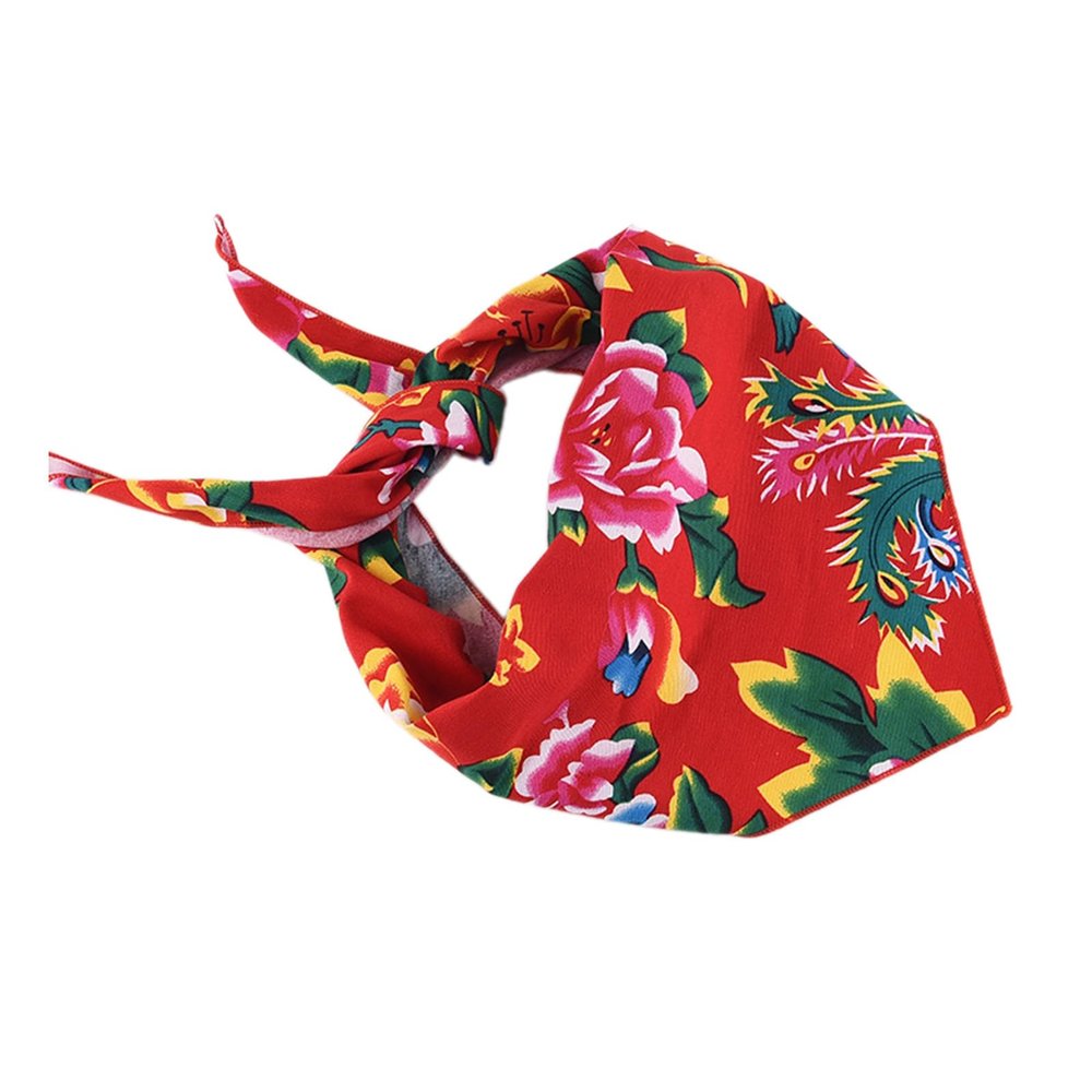 Fashionable Hair Scarf For Women Flower Print Headwear Hair Wrap Colorful Flower Headscarf Kerchief Women And Girl Fashionabl