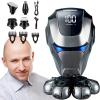 EKHOU Head Shavers for Bald Men, 7D Head Shavers for Bald Men, Anti-Pinch Electric Razor for Men, 5-in-1 Grooming Kit with Nose Hair Trimmer, Beard Trimmer view 2