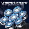 EKHOU Head Shavers for Bald Men, 7D Head Shavers for Bald Men, Anti-Pinch Electric Razor for Men, 5-in-1 Grooming Kit with Nose Hair Trimmer, Beard Trimmer view 4