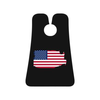 ZKLCRYTR American Flag Men's Beard Bib Apron Waterproof Smooth Surface Beard Apron Durable Foldable Beard Hair Men's Gift