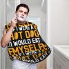 ZKLCRYTR If I Were A Hot Dog I Would Eat Myself Men's Beard Bib Apron Waterproof Smooth Surface Beard Apron Durable Foldable Beard Hair Men's Gift view 2