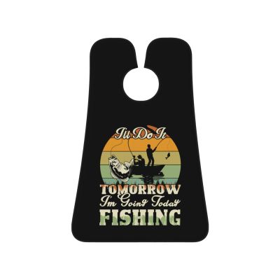 ZKLCRYTR I Ll Do It Tomorrow Today I M Going Today Fishing Men's Beard Bib Apron Waterproof Smooth Surface Beard Apron Durable Foldable Beard Hair Men's Gift
