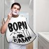 ZKLCRYTR Born To Camp Men's Beard Bib Apron Waterproof Smooth Surface Beard Apron Durable Foldable Beard Hair Men's Gift view 2
