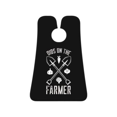 ZKLCRYTR Dibs On The Farmer Men's Beard Bib Apron Waterproof Smooth Surface Beard Apron Durable Foldable Beard Hair Men's Gift