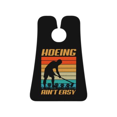 ZKLCRYTR Hoeing Ain't Easy Men's Beard Bib Apron Waterproof Smooth Surface Beard Apron Durable Foldable Beard Hair Men's Gift