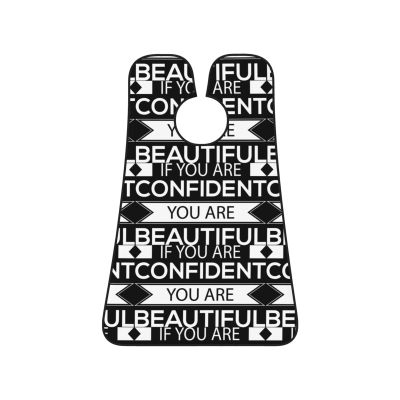 ZKLCRYTR If You Are Confident You Are Beautiful Men's Beard Bib Apron Waterproof Smooth Surface Beard Apron Durable Foldable Beard Hair Men's Gift