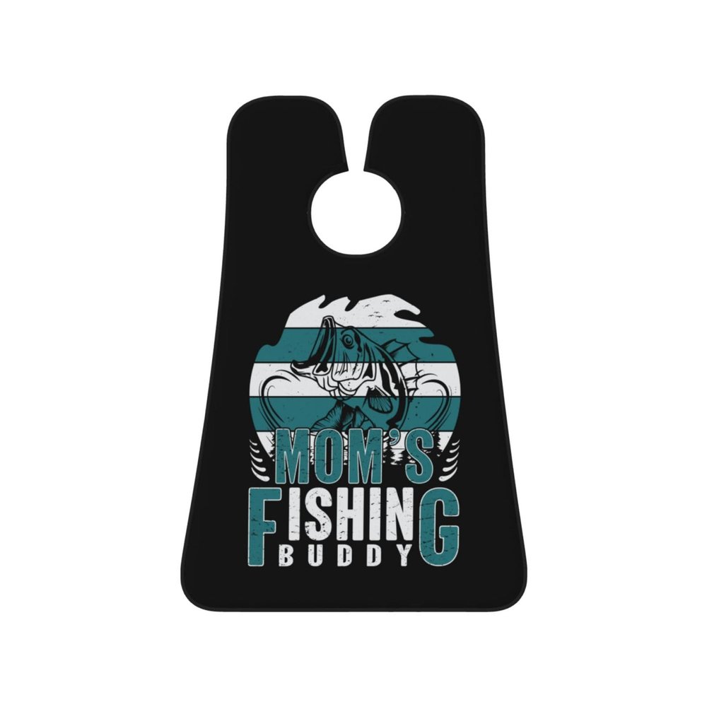 ZKLCRYTR Mom's Fishing Buddy Men's Beard Bib Apron Waterproof Smooth Surface Beard Apron Durable Foldable Beard Hair Men's Gift