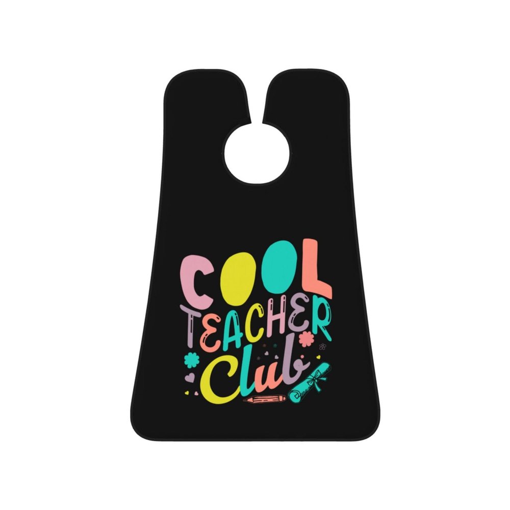 ZKLCRYTR Cool Teacher Club Men's Beard Bib Apron Waterproof Smooth Surface Beard Apron Durable Foldable Beard Hair Men's Gift