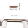 100 Pack No Damage Solid Hair Ties For Women Thick Hair,Soft Seamless Colorful Ponytail Holders for Girls,Elastic Hair Bands (Mix Brown) view 3