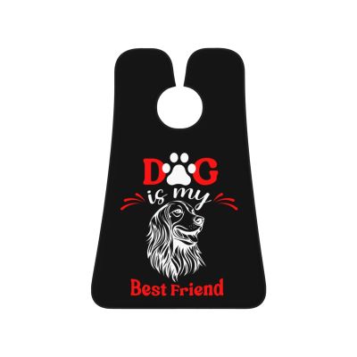 ZKLCRYTR Dog Is My Best Friend Men's Beard Bib Apron Waterproof Smooth Surface Beard Apron Durable Foldable Beard Hair Men's Gift
