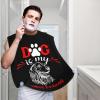 ZKLCRYTR Dog Is My Best Friend Men's Beard Bib Apron Waterproof Smooth Surface Beard Apron Durable Foldable Beard Hair Men's Gift view 2