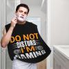 ZKLCRYTR Do Not Disturb I'm Gaming Men's Beard Bib Apron Waterproof Smooth Surface Beard Apron Durable Foldable Beard Hair Men's Gift view 2