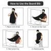 ZKLCRYTR Get Off My Lawn Men's Beard Bib Apron Waterproof Smooth Surface Beard Apron Durable Foldable Beard Hair Men's Gift view 4