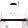 100 Pack No Damage Solid Hair Ties For Women Thick Hair,Soft Seamless Colorful Ponytail Holders for Girls,Elastic Hair Bands (Black) view 3
