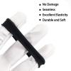 100 Pack No Damage Solid Hair Ties For Women Thick Hair,Soft Seamless Colorful Ponytail Holders for Girls,Elastic Hair Bands (Black) view 4