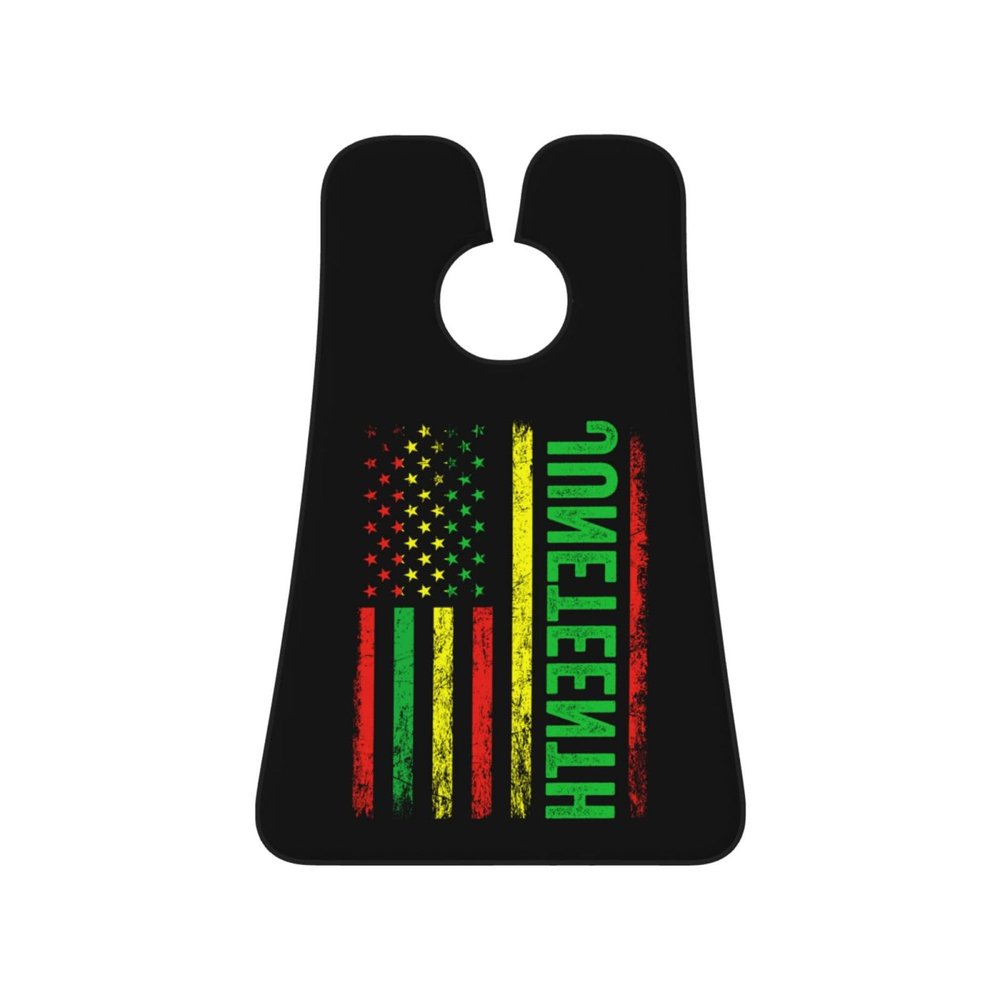 ZKLCRYTR Black History Month Is American History Men's Beard Bib Apron Waterproof Smooth Surface Beard Apron Durable Foldable Beard Hair Men's Gift