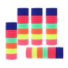100 Pack No Damage Solid Hair Ties For Women Thick Hair,Soft Seamless Colorful Ponytail Holders for Girls,Elastic Hair Bands (Mix Bright) view 1