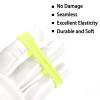 100 Pack No Damage Solid Hair Ties For Women Thick Hair,Soft Seamless Colorful Ponytail Holders for Girls,Elastic Hair Bands (Mix Bright) view 3
