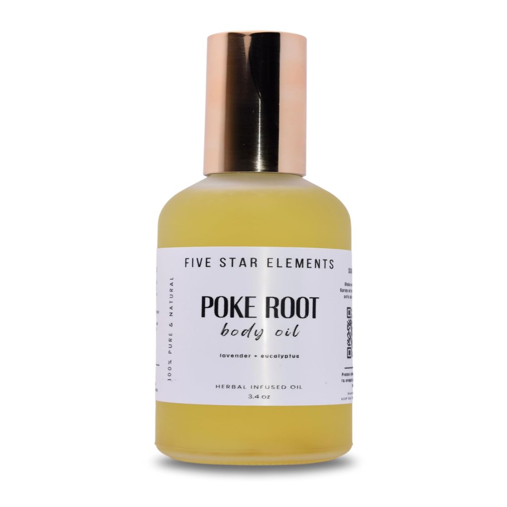 Five Star Elements Poke Root Oil, Clear