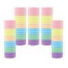 100 Pack No Damage Solid Hair Ties For Women Thick Hair,Soft Seamless Colorful Ponytail Holders for Girls,Elastic Hair Bands (Mix Candy) view 1