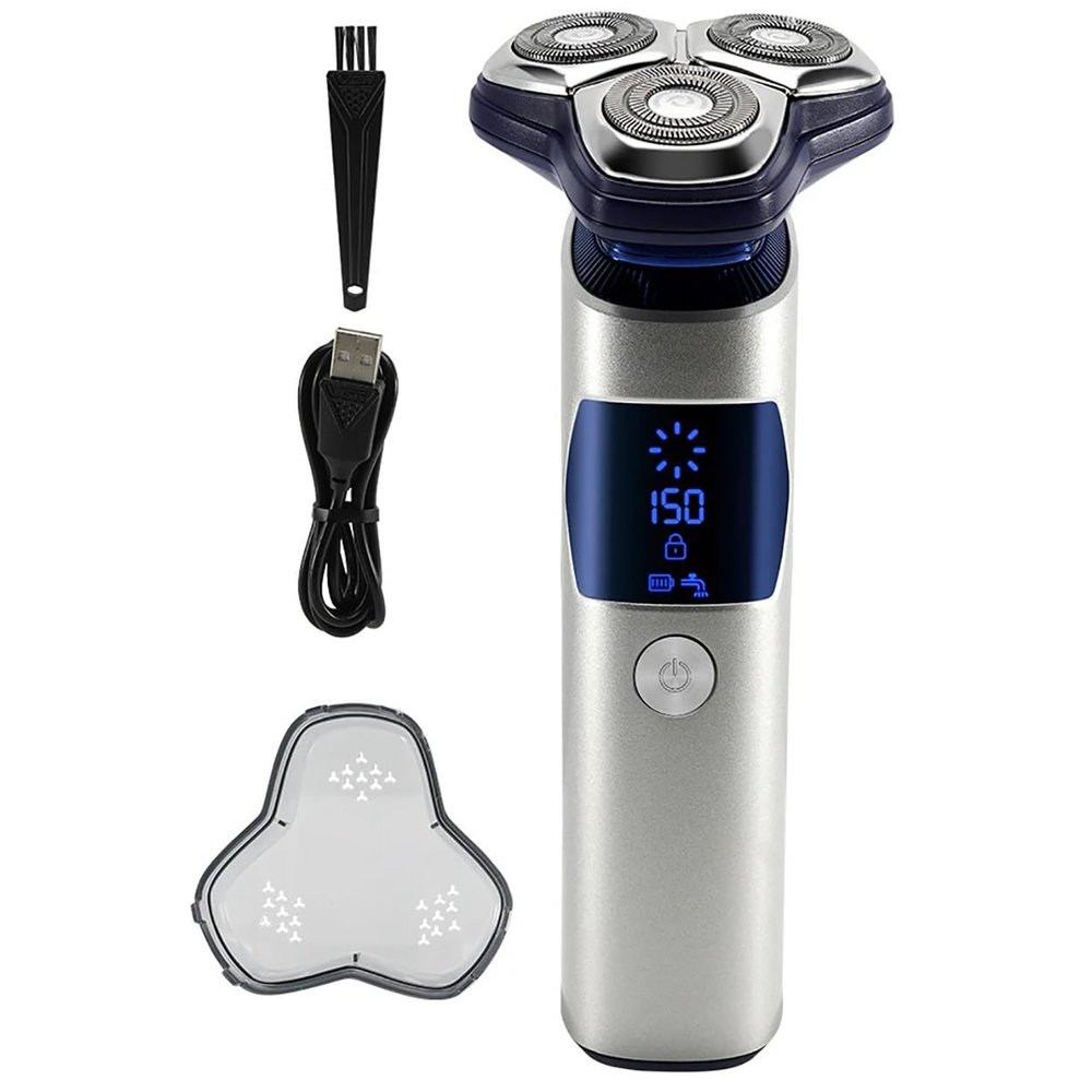 EKHOU Head Shavers for Bald Men, Electric Razor for Men Intelligent Wet Dry Beard Shaving Trimmer Razor Shaver Electric Beard Remover ABS Rechargeable Trimmer