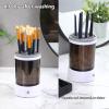 BHFFTHK Electric Makeup Brush Cleaner Machine,Automatic Cosmetic Brush Cleaner Fast Brush Cleaning Makeup Brush Wife,Girlfriend(Gray) view 3