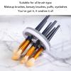 BHFFTHK Electric Makeup Brush Cleaner Machine,Automatic Cosmetic Brush Cleaner Fast Brush Cleaning Makeup Brush Wife,Girlfriend(Gray) view 4