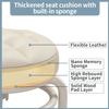 KELAICAIONE 360 Rotating Low Stool,Rolling Pulley Low Stool with Wheels,Shoe Changing Makeup Cleaning with Wheels,Pedicure,Massage SPA and Home (White) view 4