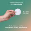 BeYOUtiholics Premium 100% cotton pads, 200 rounds - Skincare, Baby, Cleansing, Gentle & soft, Hypoallergenic, Extra absorbent & Lint free. view 2