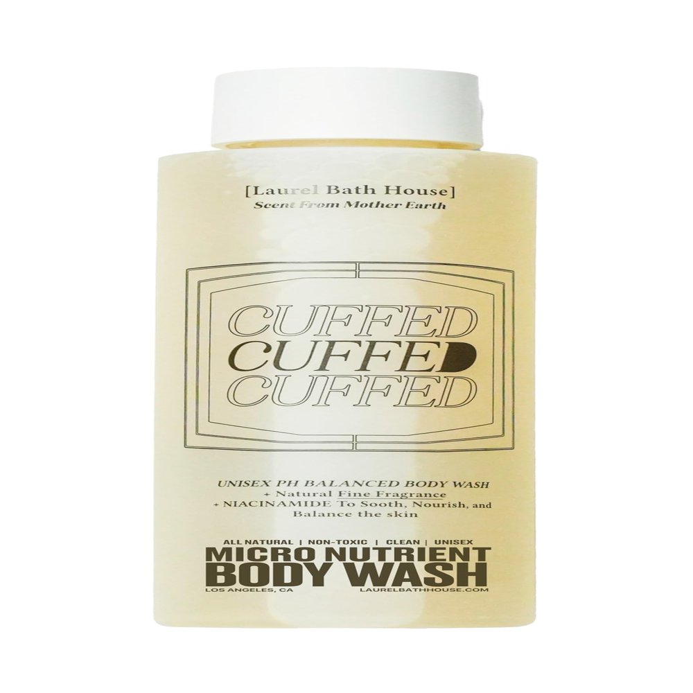 Laurel Bath House Nutrient-Rich Body Wash | Cleanse, Nourish & Strengthen Skin with Niacinamide | Free From Parabens, Sulfates & Phthalates (250 ml, Cuffed) (Medium, Cuffed)