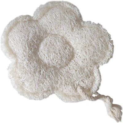 APXMMVW Natural loofah Pulp, Organic Shower loofah Pulp, Shower Body Scrubber for Removing Dead Skin, Non bleachable, Environmentally Friendly Skincare, Gray