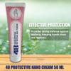 48 Protective Hand Cream - Deep Hydration - Non-Sticky Working Hands Cream - Long-Lasting Protection (HAND CREAM 50 ML, 12 PCS) view 3