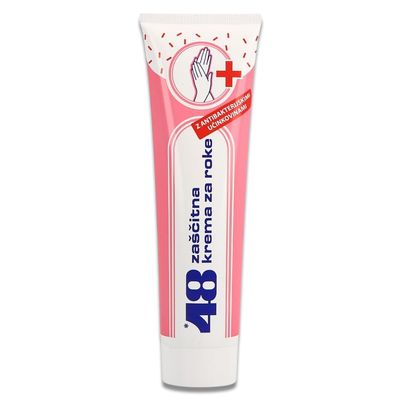 48 Protective Hand Cream - Deep Hydration - Non-Sticky Working Hands Cream - Long-Lasting Protection (ANTIBACTERIAL HAND CREAM 100 ML, 3 PCS)