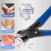 BienBion Toenail Clippers for Adult Thick Nails,Oversized 0.5 Inch Wide Sharp Jaws Heavy Duty Nail Clippers for Hard and Ingrown Nails,Anti-Slip Long Handle Nail Clippers for Men and Elderly (A-Blue) view 2