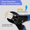 BienBion Toenail Clippers for Adult Thick Nails,Oversized 0.5 Inch Wide Sharp Jaws Heavy Duty Nail Clippers for Hard and Ingrown Nails,Anti-Slip Long Handle Nail Clippers for Men and Elderly (A-Blue) view 4