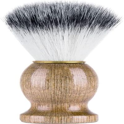 1Pc Men''S Shaving Brush with Wooden Handle Pure Nylon Men Face Cleaning Soft Shaving Brush Cosmetics Tool