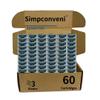 Limited time offer promotionALL-DAY SMOOTH: razor blades refills for men- compatible with mach 3 belonging to Simpconveni- Sensitive Skin Friendly, Non-Slip Design, 60 counts view 1